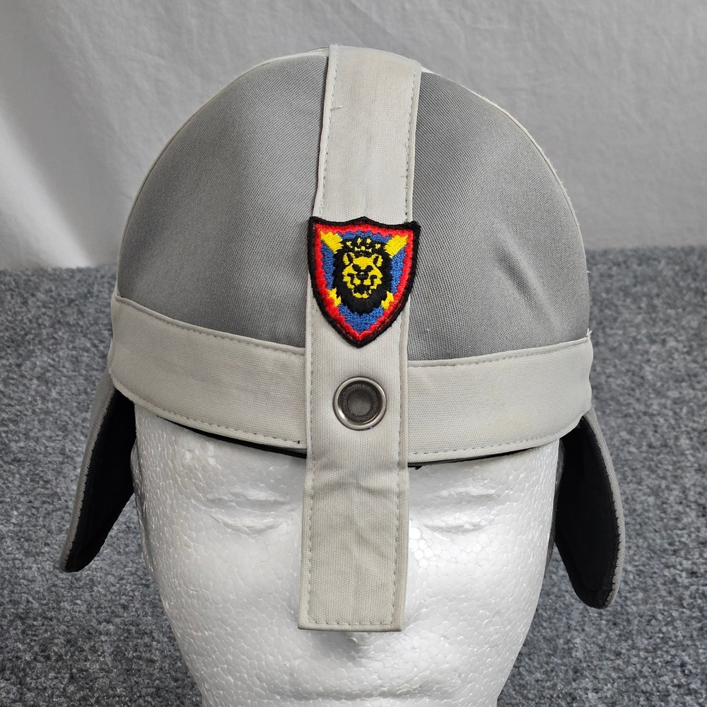 LEGO Legoland Knight Helmet Hat Youth Gray Cream Medieval Costume Cap Souvenir